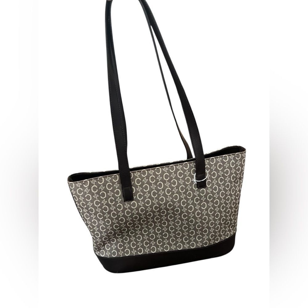 CELINE Macadam Tote with Leather Trim - Picture 3 of 13